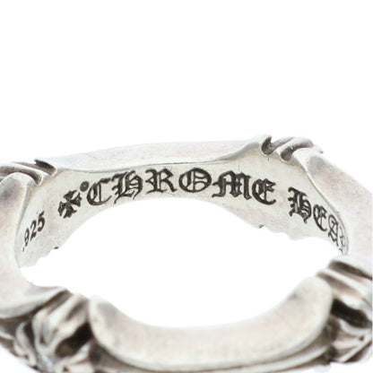 Chrome Hearts PLUS AND BONE DIA 4P Silver Ring Size JP 6.5