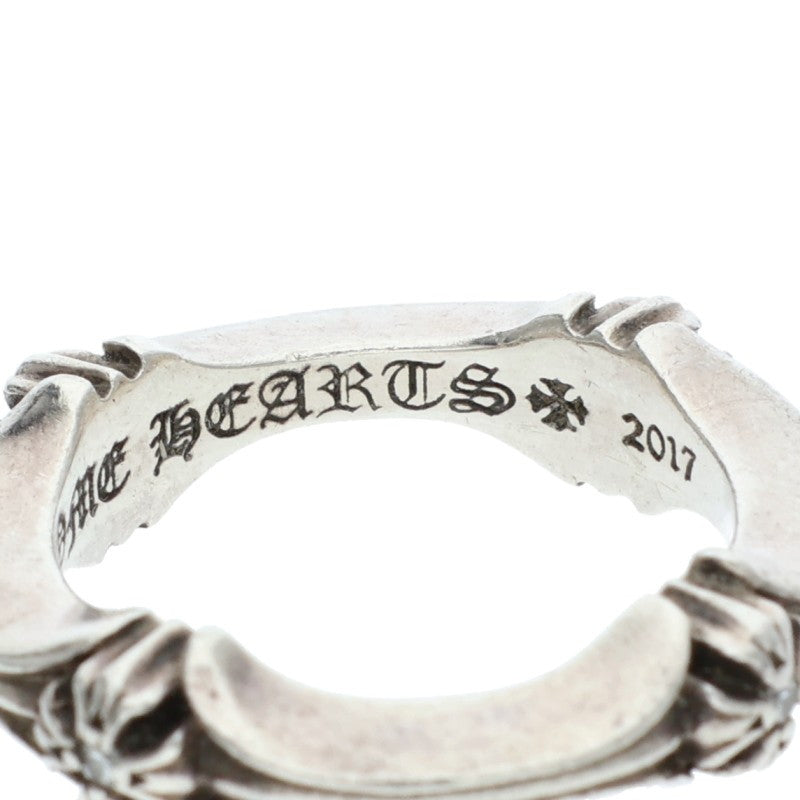 Chrome Hearts PLUS AND BONE DIA 4P Silver Ring Size JP 6.5