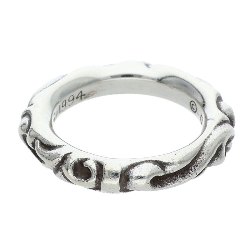 Chrome Hearts SCRL Band Silver Ring Size 14.5