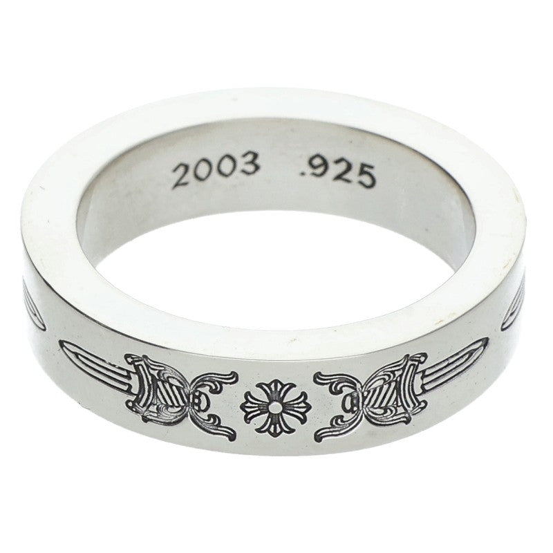 Chrome Hearts 6mm Spacer Dagger Silver Ring Size ONE SIZE