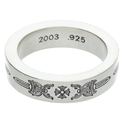 Chrome Hearts 6mm Spacer Dagger Silver Ring Size ONE SIZE