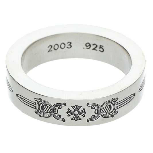 Chrome Hearts 6mm Spacer Dagger Silver Ring Size ONE SIZE