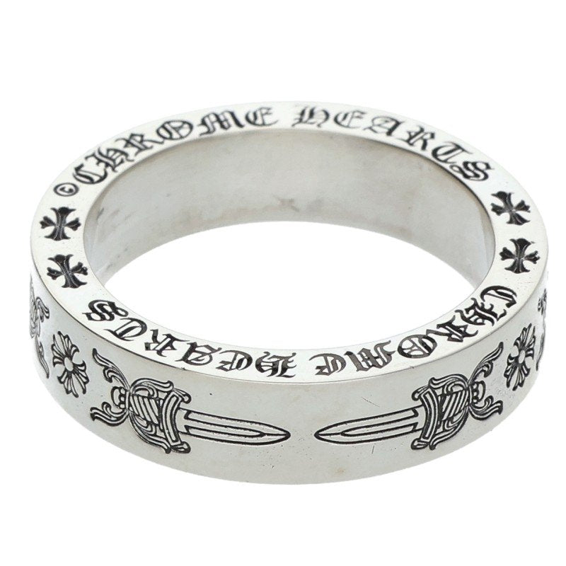 Chrome Hearts 6mm Spacer Dagger Silver Ring Size ONE SIZE