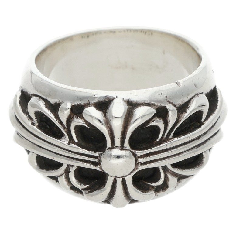 Chrome Hearts Floral Cross Silver Ring Size ONE SIZE
