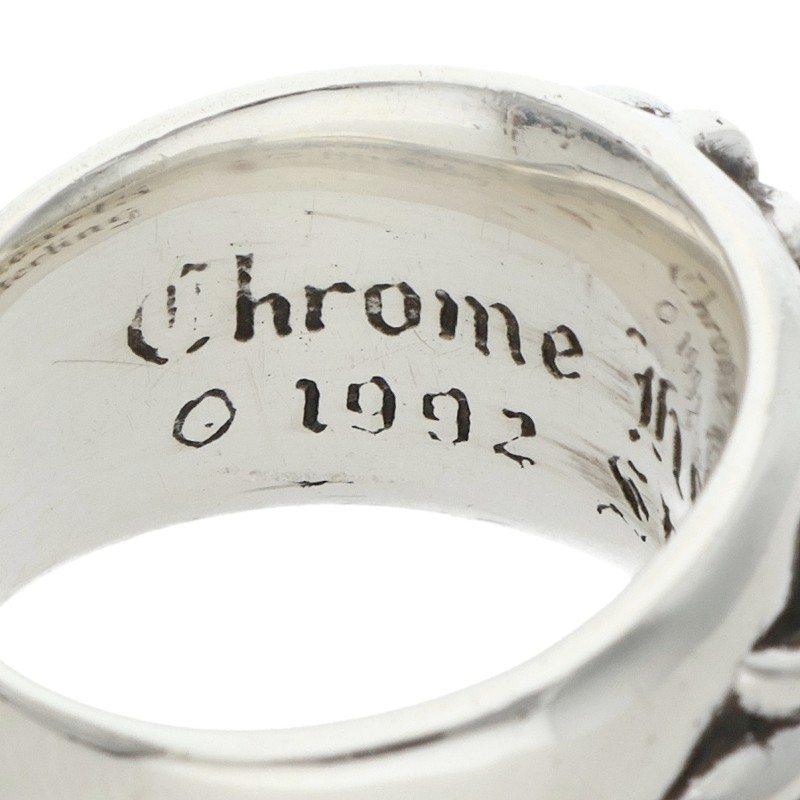 Chrome Hearts Floral Cross Silver Ring Size ONE SIZE