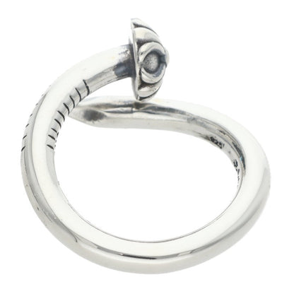 Chrome Hearts Nail Cross Ball Silver Ring Size ONE SIZE