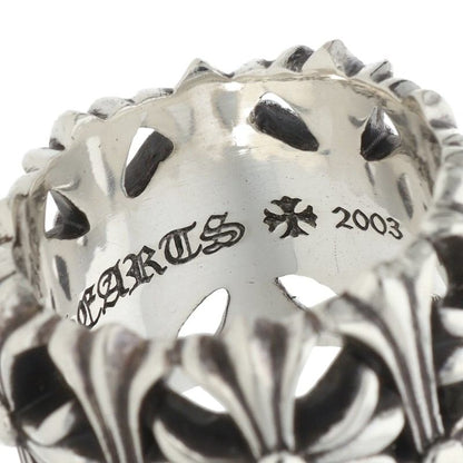 Chrome Hearts 925 Silver Cemetery Cross Ring Size JP 18.5