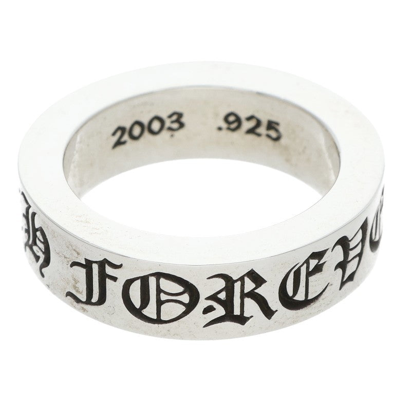 Chrome Hearts 6mm SPACER FOREVER Silver Ring Size 11.5