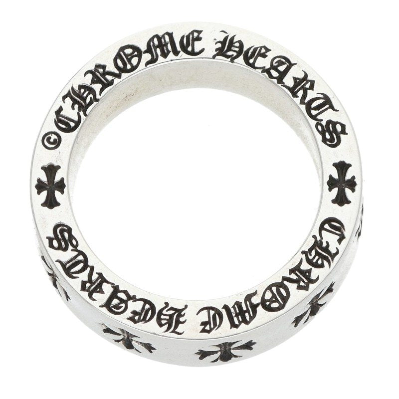 Chrome Hearts 6mm SPACER FOREVER Silver Ring Size 11.5