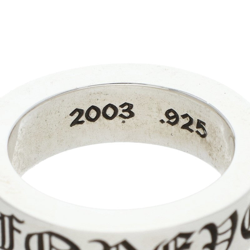 Chrome Hearts 6mm SPACER FOREVER Silver Ring Size 11.5