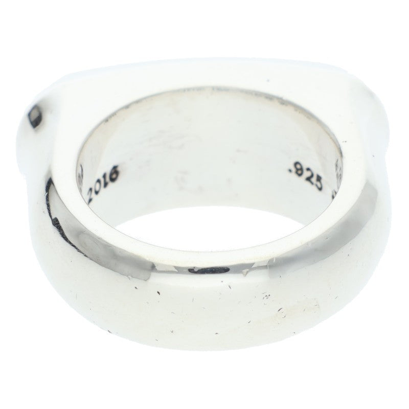 Chrome Hearts LIL PJ 3CH PLS Silver Ring Size JP 7