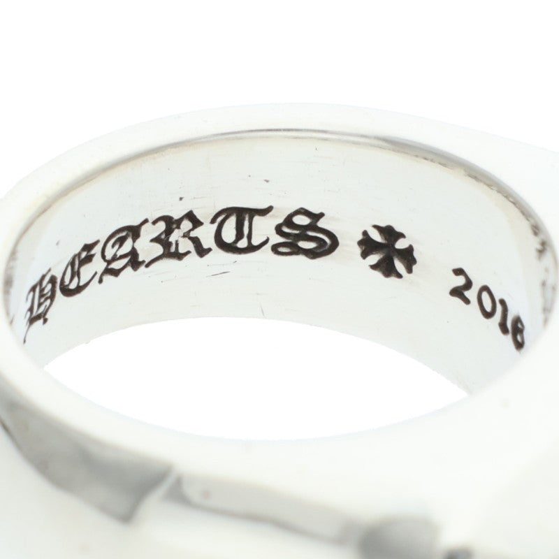 Chrome Hearts LIL PJ 3CH PLS Silver Ring Size JP 7