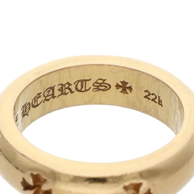 Chrome Hearts 22K Negative CH Plus Gold Ring Size JP 12.5