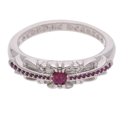 Chrome Hearts Baby Classic Floral Sapphire Ring Size JP 19