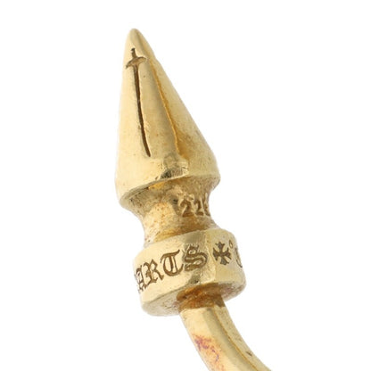 Chrome Hearts 22K Double Spike Gold Ring Size JP 17