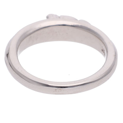 Chrome Hearts 18K Pave Sapphire Baby White Gold Ring Size JP 14