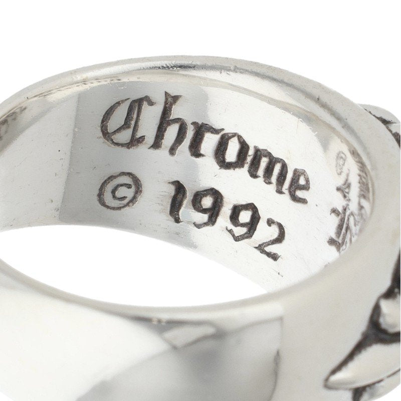Chrome Hearts FLRL CRS Sterling Silver Ring Size ONE SIZE