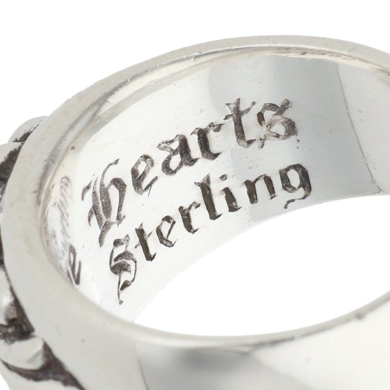 Chrome Hearts FLRL CRS Sterling Silver Ring Size ONE SIZE