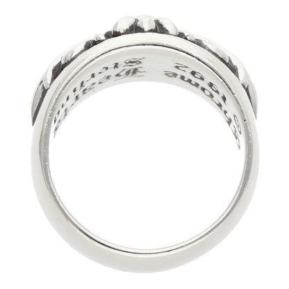 Chrome Hearts FLRL CRS Sterling Silver Ring Size ONE SIZE