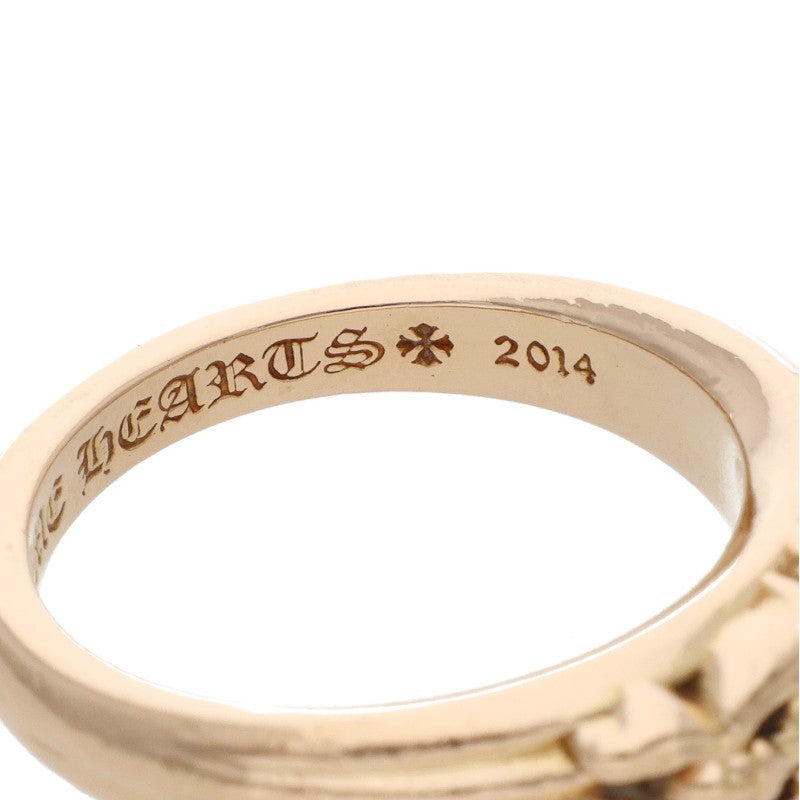 Chrome Hearts 22K BABY CLSC P D Pave Gold Ring Size ONE SIZE