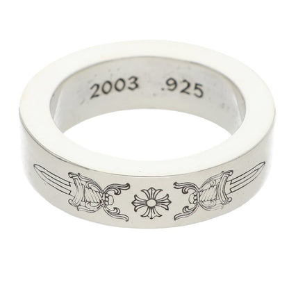 Chrome Hearts 925 Silver 6mm Spacer Dagger Ring Size 13.5
