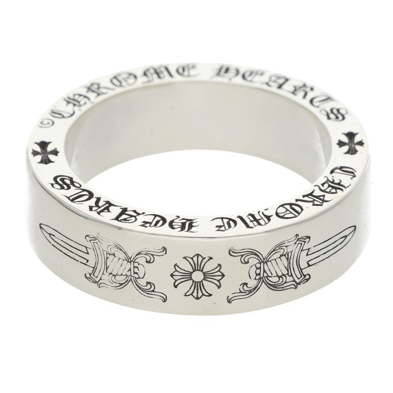 Chrome Hearts 925 Silver 6mm Spacer Dagger Ring Size 13.5