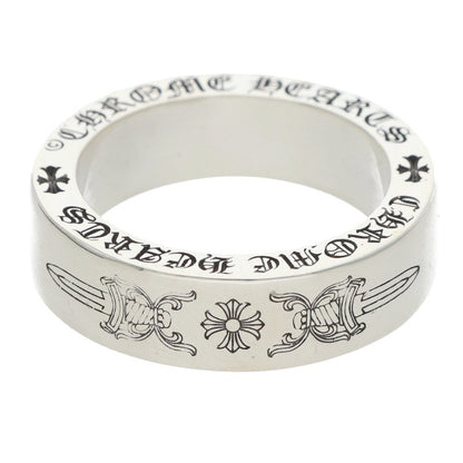 Chrome Hearts 925 Silver 6mm Spacer Dagger Ring Size 13.5