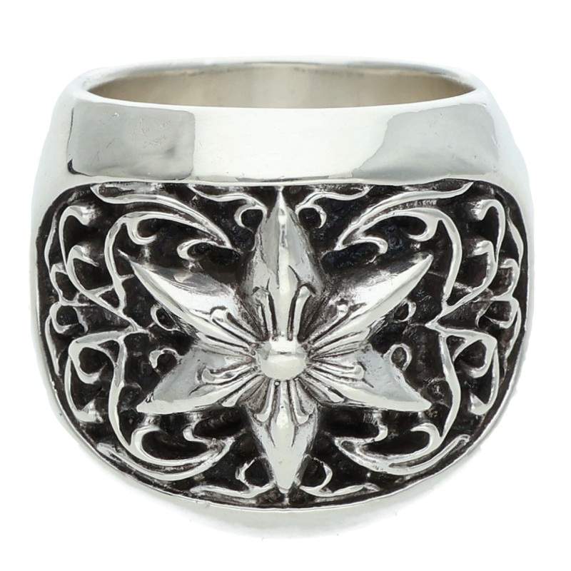Chrome Hearts 925 Classic Oval Star Ring Size ONE SIZE