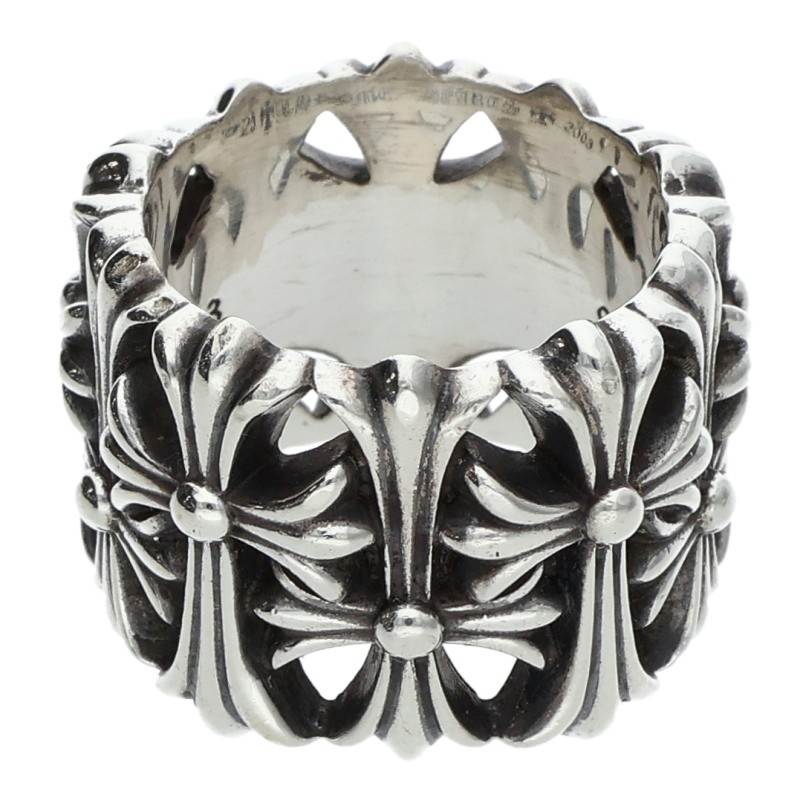 Chrome Hearts 925 Silver Cemetery Cross Ring Size ONE SIZE