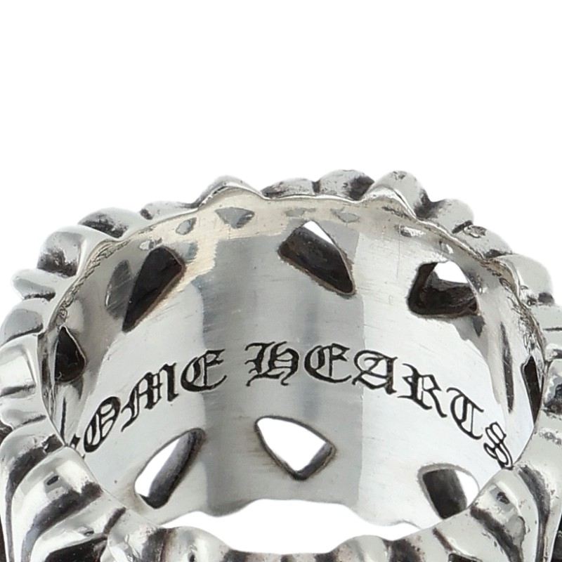 Chrome Hearts 925 Silver Cemetery Cross Ring Size ONE SIZE