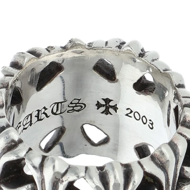 Chrome Hearts 925 Silver Cemetery Cross Ring Size ONE SIZE
