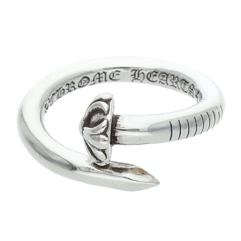 Chrome Hearts 925 Nail Cross Ball Ring Size ONE SIZE Silver