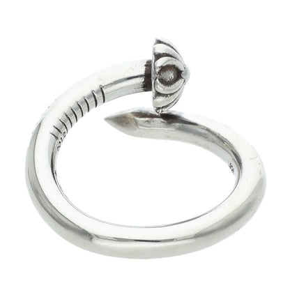 Chrome Hearts 925 Nail Cross Ball Ring Size ONE SIZE Silver