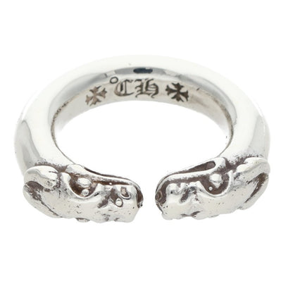 Chrome Hearts 925 Double Dog Ring Size ONE SIZE