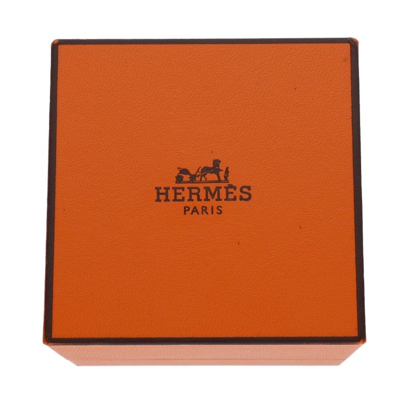 HERMES Chaine d'Ancre Enchainee GM Silver Ring Size 53