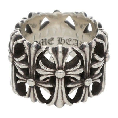Chrome Hearts CEMETERY Cross Silver Ring Size JP 15