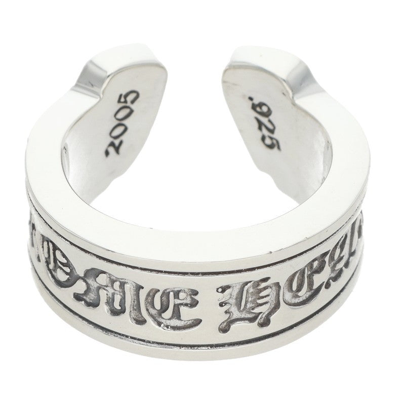 Chrome Hearts LG Scroll Label Silver Ring Size ONE SIZE