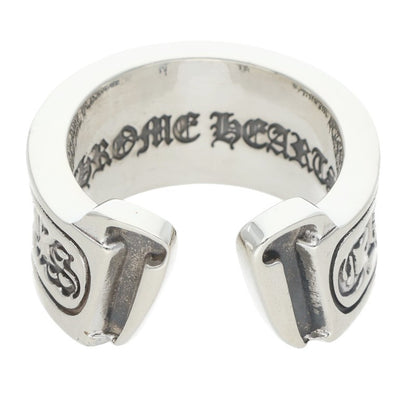 Chrome Hearts LG Scroll Label Silver Ring Size ONE SIZE
