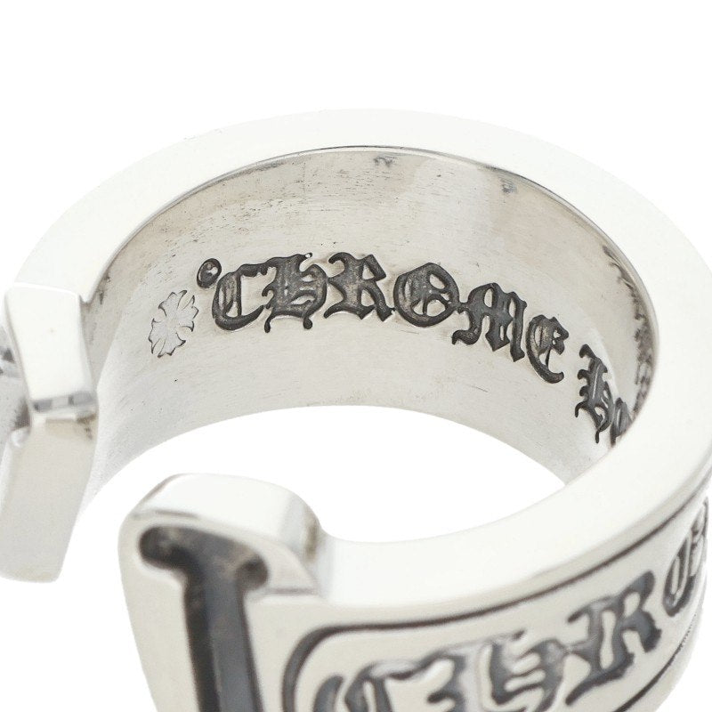 Chrome Hearts LG Scroll Label Silver Ring Size ONE SIZE