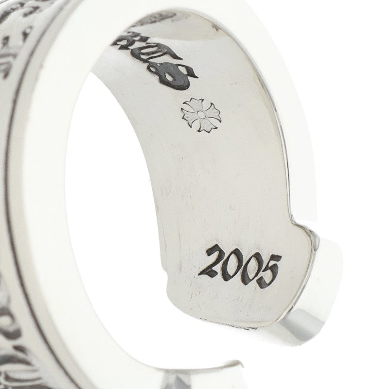 Chrome Hearts LG Scroll Label Silver Ring Size ONE SIZE