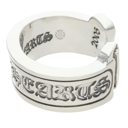 Chrome Hearts LG Scroll Label Silver Ring Size ONE SIZE