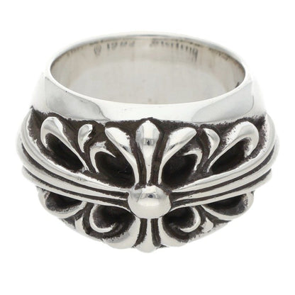 Chrome Hearts FLRL CRS Sterling Silver Ring Size 6.5