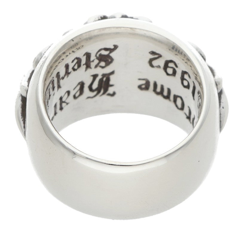 Chrome Hearts FLRL CRS Sterling Silver Ring Size 6.5