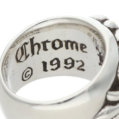 Chrome Hearts FLRL CRS Sterling Silver Ring Size 6.5