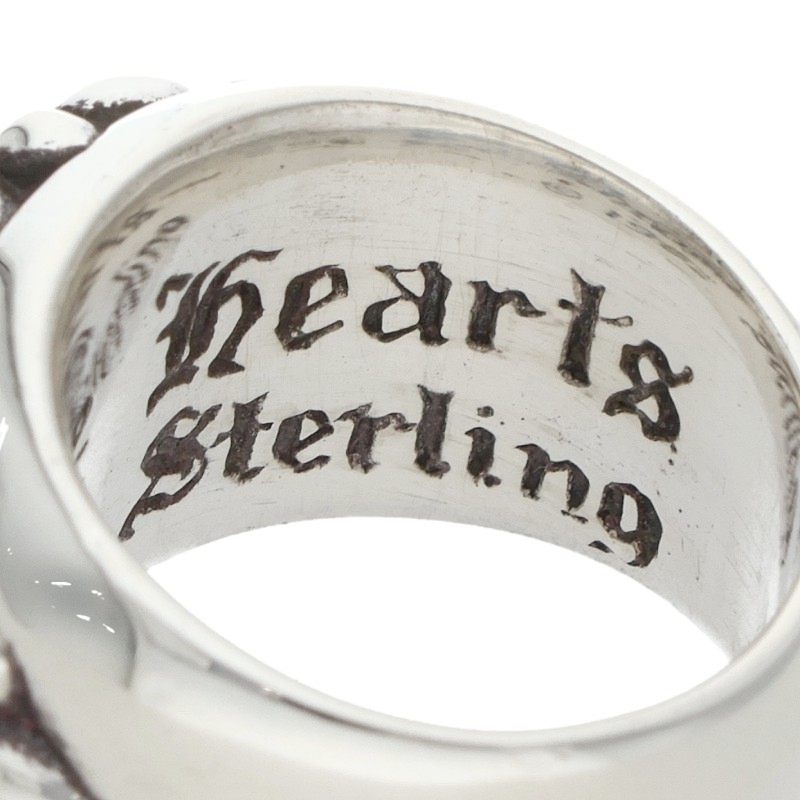 Chrome Hearts FLRL CRS Sterling Silver Ring Size 6.5