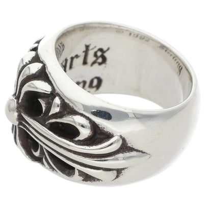 Chrome Hearts FLRL CRS Sterling Silver Ring Size 6.5