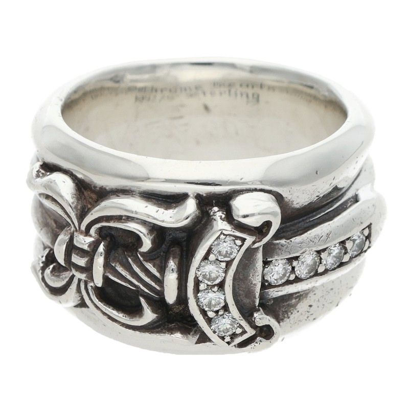 Chrome Hearts DAGGER P DMND Silver Ring Size ONE SIZE