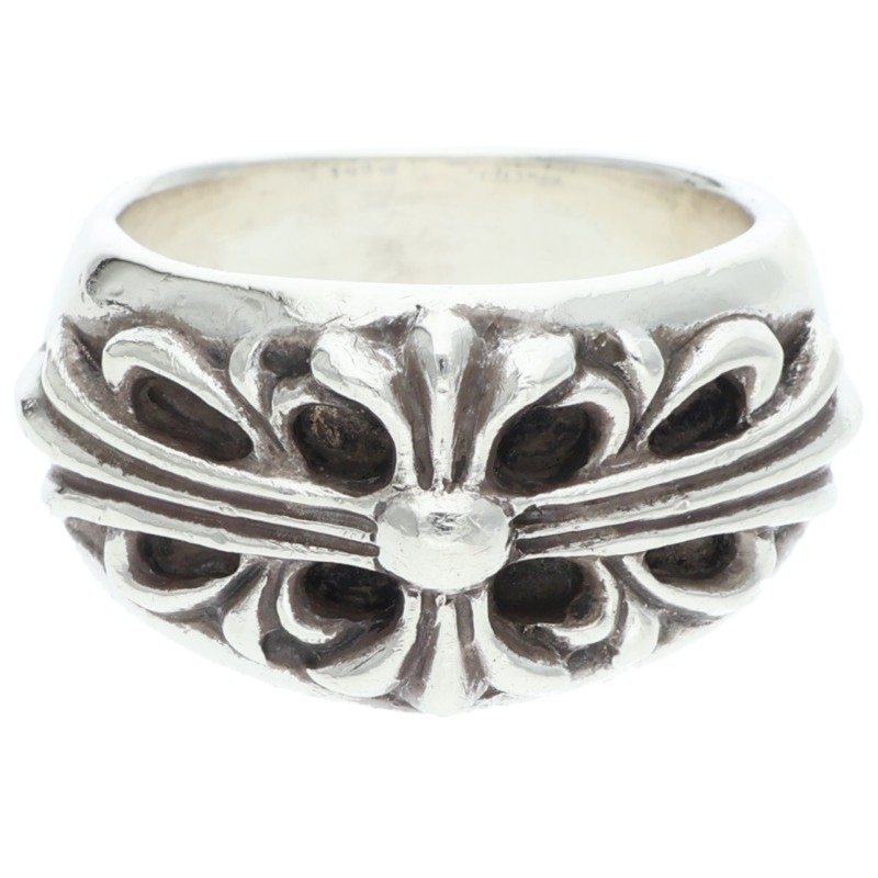 Chrome Hearts FLRL CRS Silver Ring Size JP 16