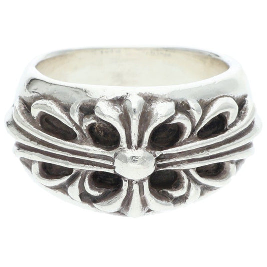 Chrome Hearts FLRL CRS Silver Ring Size JP 16