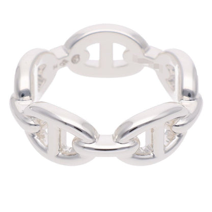 HERMES Chaine d'Ancre Enchainee PM Silver Ring Size 54